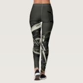 Motorfiets motorfiets, motorfiets, motorfietsen leggings (Achterkant)