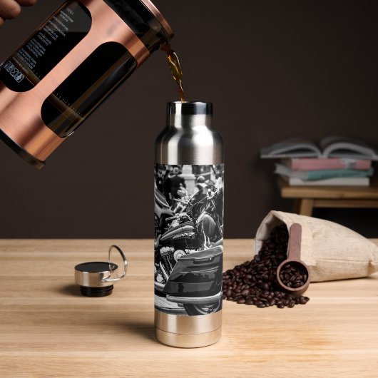 Motorfiets motorfiets, motorfiets waterfles (Koffie)