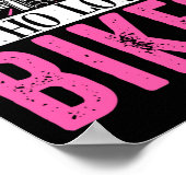 Motorfiets motorfiets Rider, een meisje dat Poster (Hoek)