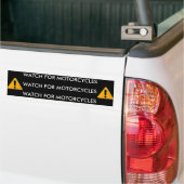 motorfiets, motorfiets, WATCH FOR MOTORCYCLES, WA. Bumpersticker (Op Truck)