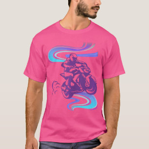Motorfiets Motorfietsen Motor Purple Whirl T-shirt