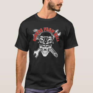 motorfiets motorfietser voor mannen en vrouwen t-shirt