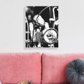 Motorfiets Motorrijder Bikerrit Rijder Canvas Afdruk (Insitu (Woonkamer))