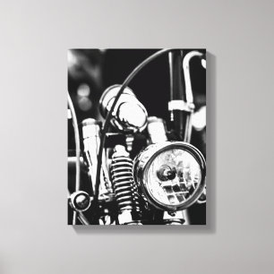 Motorfiets Motorrijder Bikerrit Rijder Canvas Afdruk