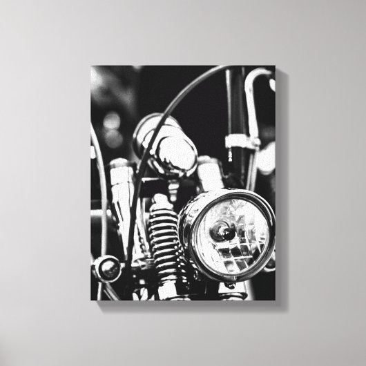 Motorfiets Motorrijder Bikerrit Rijder Canvas Afdruk (Voorkant)