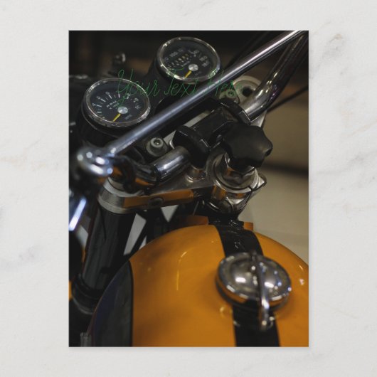 Motorfiets Motorrijder Briefkaart (Voorkant)