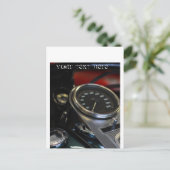 Motorfiets Motorrijder Briefkaart (Staand voorkant)