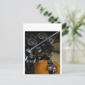 Motorfiets Motorrijder Briefkaart (Staand voorkant)