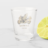 Motorfiets motorrijder goldwing stijl shot glas (Achterkant)