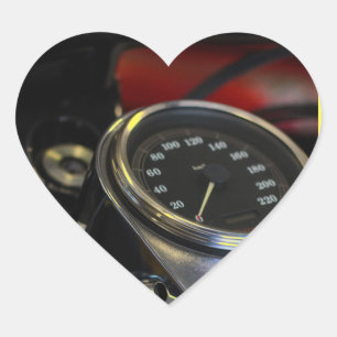 Motorfiets Motorrijder Hart Sticker