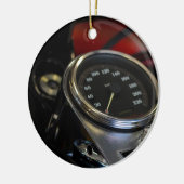 Motorfiets Motorrijder Keramisch Ornament (Links)