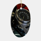 Motorfiets Motorrijder Keramisch Ornament (Rechts)