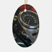 Motorfiets Motorrijder Keramisch Ornament (Links)