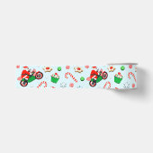 Motorfiets Motorrijder Kerstcadeau Grosgrain Lint (Voorkant)