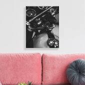 Motorfiets Motorrijder Rijder Fiets Canvas Afdruk (Insitu (Woonkamer))