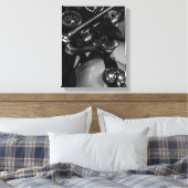 Motorfiets Motorrijder Rijder Fiets Canvas Afdruk (Insitu (Slaapkamer))