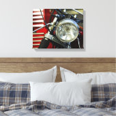 Motorfiets Motorrijder Rijder Fiets Canvas Afdruk (Insitu (Slaapkamer))