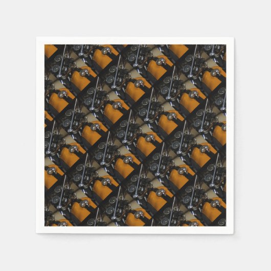 Motorfiets Motorrijder Servet (Voorkant)