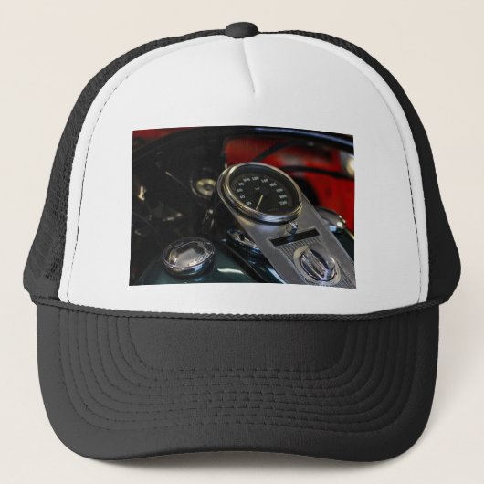 Motorfiets Motorrijder Trucker Pet (Voorkant)
