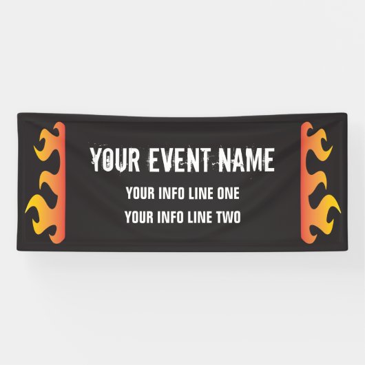 Motorfiets- of fietsgebeurtenis spandoek (Horizontaal)