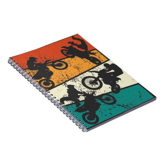 Motorfiets -off-Road Enduro Notitieboek (Rechterzijde)