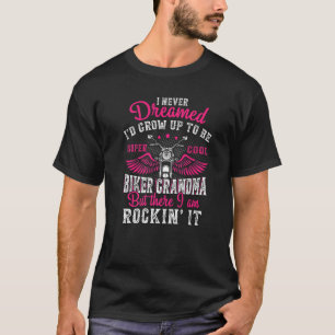 Motorfiets oma Biker Gran T-shirt