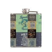 Motorfiets Ontwerp Roestvrij staalkolf Heupfles (Achterkant)