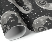 Motorfiets op de maan cadeaupapier (Rol Hoek)