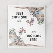 Motorfiets op geboortedag plaatskaartje (Buitenkant ongevouwen)