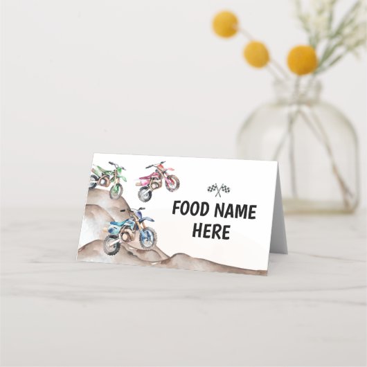 Motorfiets op geboortedag plaatskaartje (Voorkant)