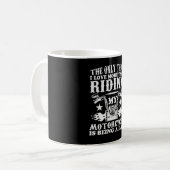 Motorfiets Papa Biker Koffiemok (Voorkant links)