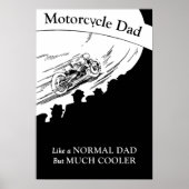 Motorfiets Papa houdt van normale vader, maar veel Poster (Voorkant)