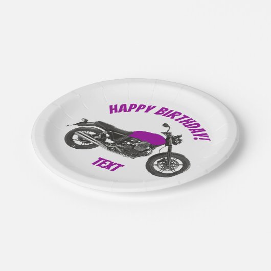 Motorfiets Papieren Bordje (Gekanteld)