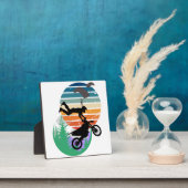 Motorfiets, parachutes en het buitenleven fotoplaat (Insitu)