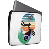Motorfiets, parachutes en het buitenleven laptop sleeve (Voorkant Rechts)