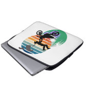 Motorfiets, parachutes en het buitenleven laptop sleeve (Voorkant onderkant)