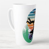 Motorfiets, parachutes en het buitenleven latte mok (Linkerhoek)