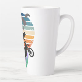 Motorfiets, parachutes en het buitenleven latte mok