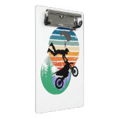 Motorfiets, parachutes en het buitenleven mini klembord (Schuin)