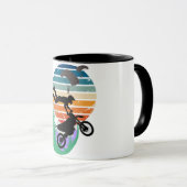 Motorfiets, parachutes en het buitenleven mok (Voorkant rechts)