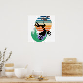 Motorfiets, parachutes en het buitenleven poster (Keuken)
