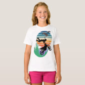 Motorfiets, parachutes en het buitenleven t-shirt (Voorkant volledig)
