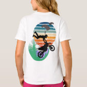 Motorfiets, parachutes en het buitenleven t-shirt (Achterkant)