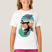 Motorfiets, parachutes en het buitenleven t-shirt (Voorkant)