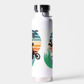 Motorfiets, parachutes en het buitenleven waterfles (Links)