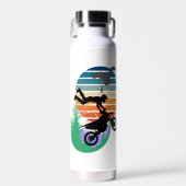 Motorfiets, parachutes en het buitenleven waterfles (Voorkant)