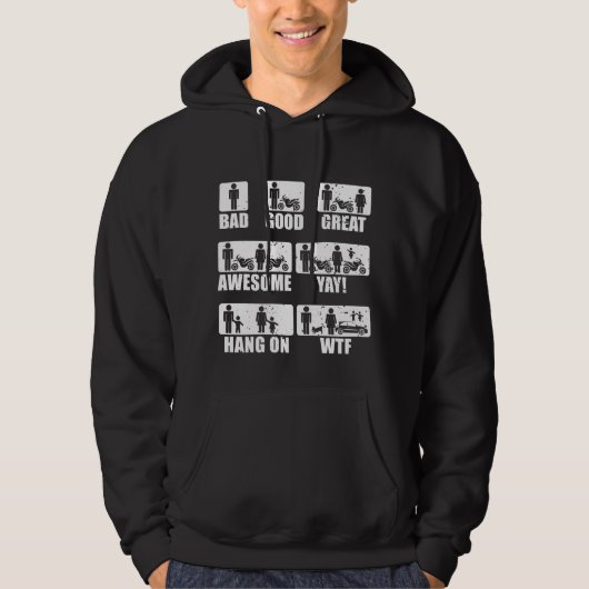 Motorfiets Passion Married Couples Biker Humor Hoodie (Voorkant)