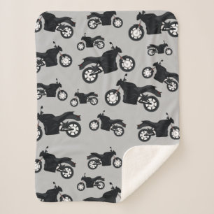 Motorfiets Patroon  Sherpa Deken