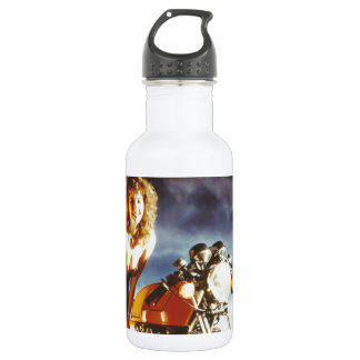 Motorfiets Pin Up Meisje Waterfles