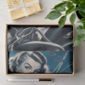  Motorfiets Pin Up Tissuepapier (Geschenk)